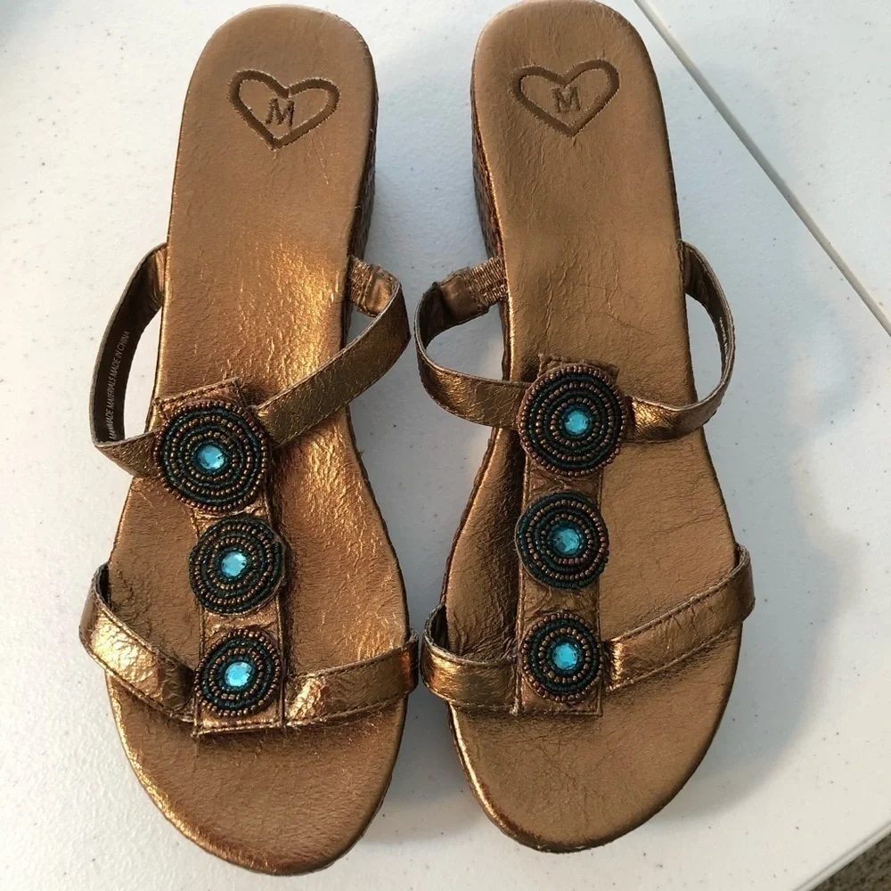Madeline Stuart Wedge Embellished Sandals
